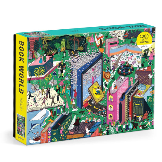 Book World 1000 Piece Jigsaw Puzzle by Galison - 1