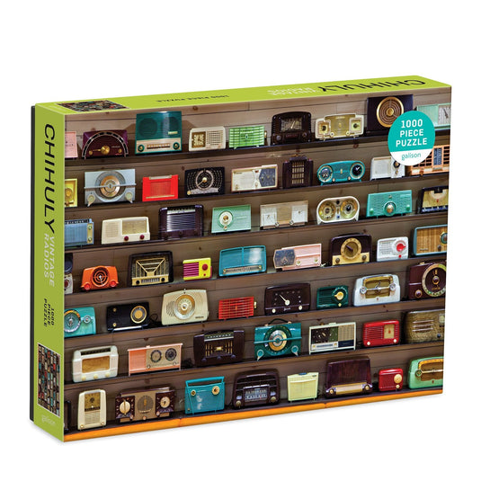 Chihuly Vintage Radios 1000 Piece Jigsaw Puzzle by Galison - 1