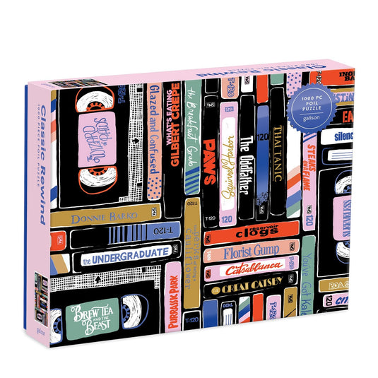 Classic Rewind 1000 Piece Jigsaw Puzzle by Galison - 1