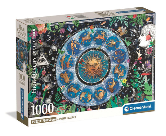 Astrological Chart 1000 Piece Jigsaw Puzzle by Clementoni Puzzles - 1