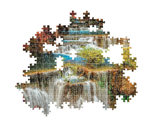 Colourful Thai Falls 1000 Piece Jigsaw Puzzle by Clementoni Puzzles - 3