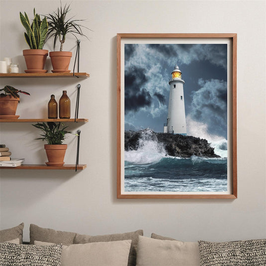 Lighthouse In The Storm 1000 Piece Jigsaw Puzzle by Clementoni Puzzles - 4