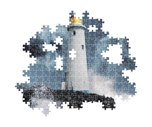 Lighthouse In The Storm 1000 Piece Jigsaw Puzzle by Clementoni Puzzles - 3