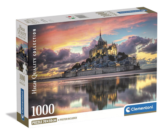 Magnificent Mount Saint-Michel 1000 Piece Jigsaw Puzzle by Clementoni Puzzles - 1