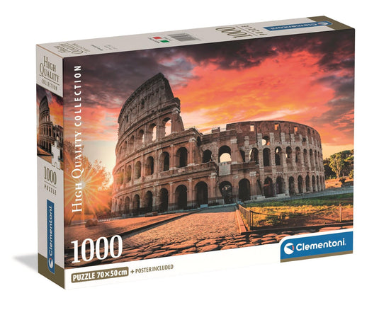 Roman Sunset 1000 Piece Jigsaw Puzzle by Clementoni Puzzles - 1