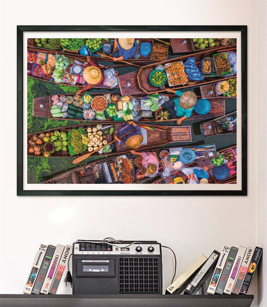 Thai Floating Market 1000 Piece Jigsaw Puzzle by Clementoni Puzzles - 4