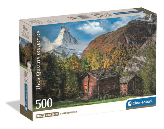 Charming Matterhorn 500 Piece Jigsaw Puzzle by Clementoni Puzzles - 1