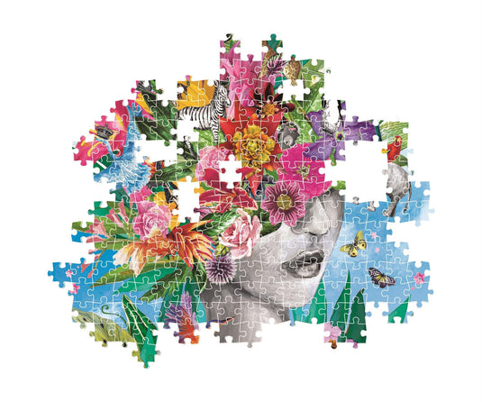 Head In The Jungle 500 Piece Jigsaw Puzzle by Clementoni Puzzles - 3