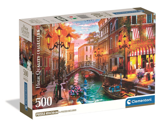 Sunset Over Venice 500 Piece Jigsaw Puzzle by Clementoni Puzzles - 1