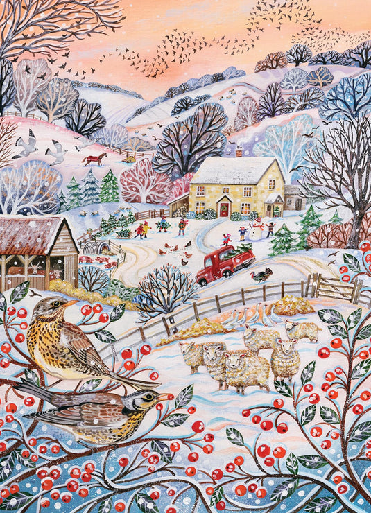 Hilltop Farm 1000 Piece Jigsaw Puzzle by Cobble Hill - 2