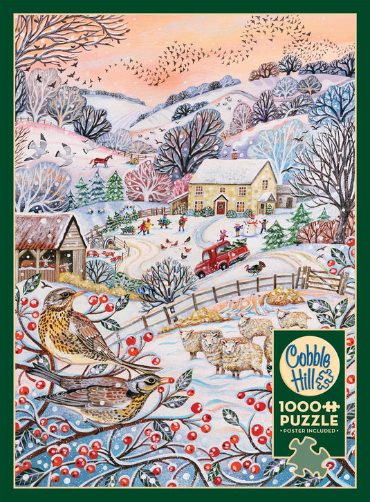 Hilltop Farm 1000 Piece Jigsaw Puzzle by Cobble Hill - 4