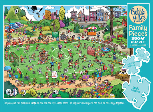 Offside Antics (Family) 350 Piece Jigsaw Puzzle by Cobble Hill - 4