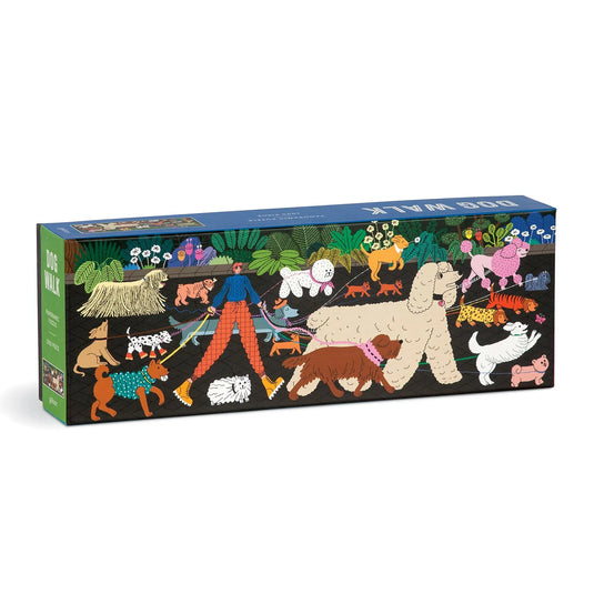 Dog Walk 1000 Piece Panoramic Jigsaw Puzzle by Galison