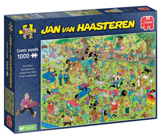 Dog Parcour 1000 Piece Jigsaw Puzzle by Jumbo