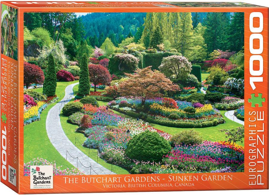 The Butchart Gardens Sunken Garden 1000 Piece Jigsaw Puzzle by Eurogra