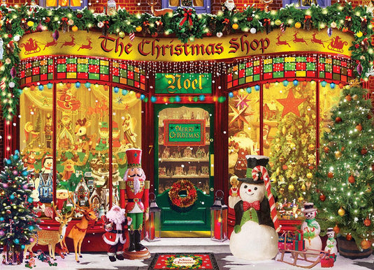 The Christmas Shop 1000 Piece Jigsaw Puzzle by Eurographics - 2