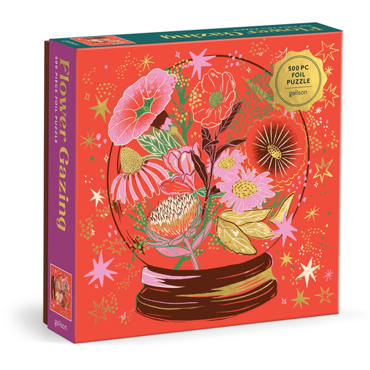 Flower Gazing 500 Piece Jigsaw Puzzle by Galison - 1