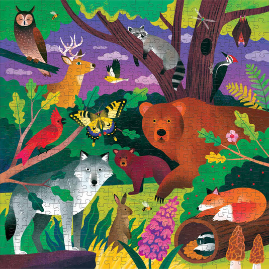 Forest Illuminated 500 Piece Glow in the Dark Puzzle by Galison - 3