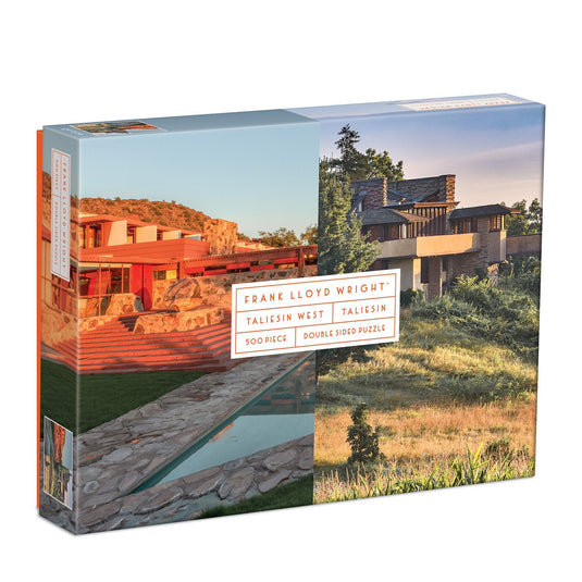Taliesin and Taliesin West Double-Sided 500 Piece Jigsaw Puzzle by Galison - 1
