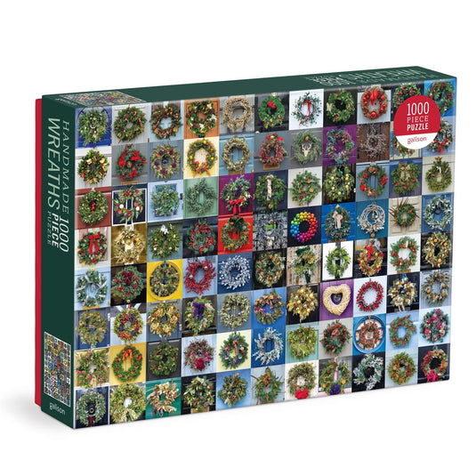 Handmade Wreaths 1000 Piece Jigsaw Puzzle by Galison - 1