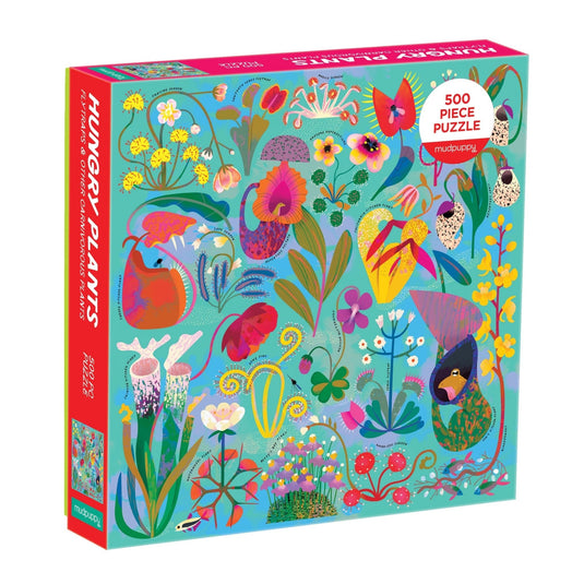 Hungry Plants 500 Piece Family Puzzle by Galison - 1