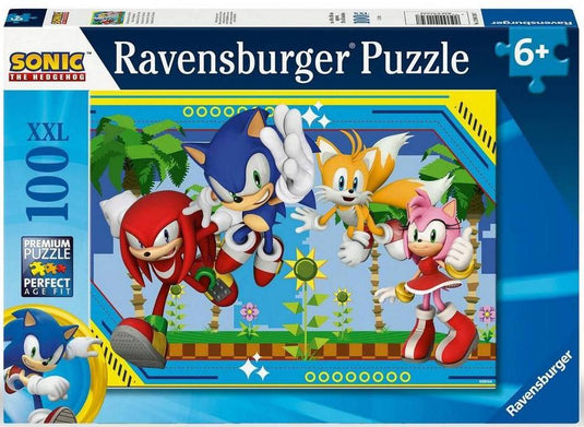 Sonic the Hedgehog 100 Piece Jigsaw Puzzle by Ravensburger - 1