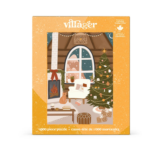 Fireside Christmas 1000 Piece Puzzle by Villager Puzzles