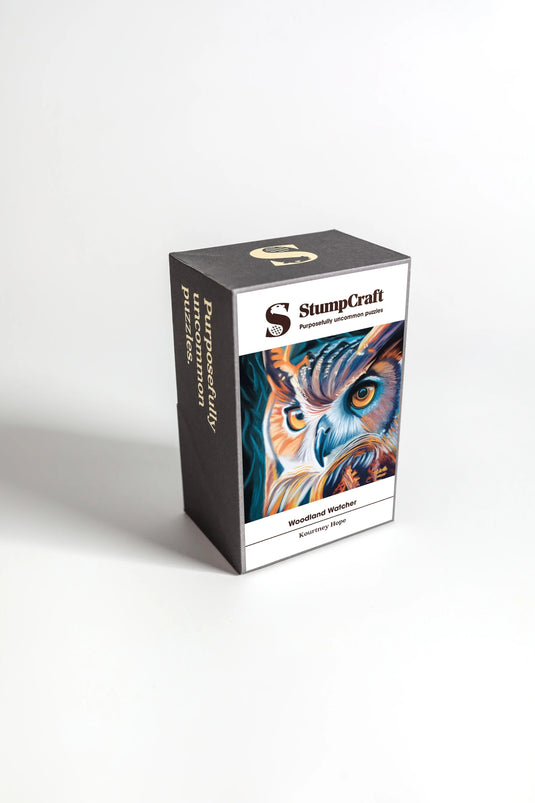 Woodland Watcher by Kourtney Hope 60 Piece Wooden Jigsaw Puzzle by StumpCraft