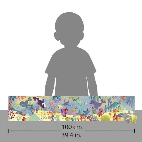 Panorama - Sea Animal Puzzle 36 Piece Jigsaw Puzzle by Janod - 2