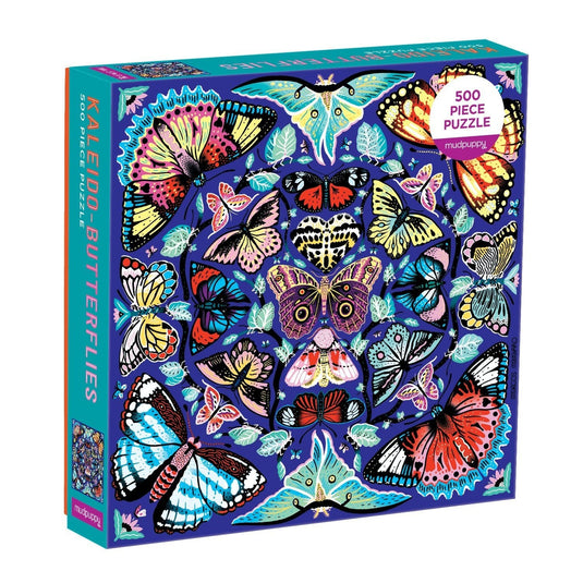 Kaleido-Butterflies 500 Piece Family Puzzle by Galison - 1