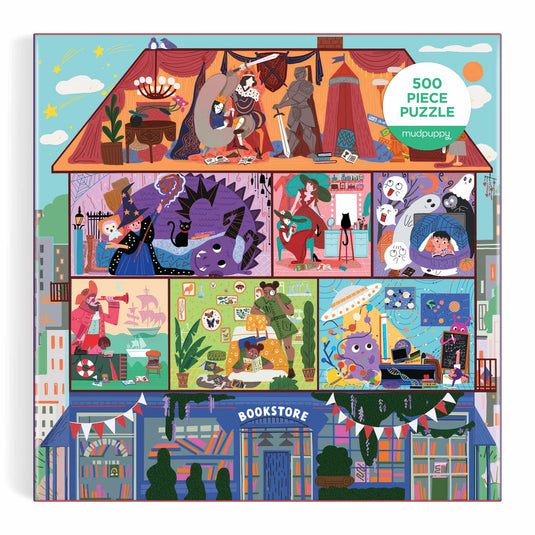 The Magic of Stories 500 Piece Family Puzzle by Galison - 2