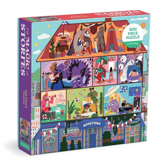 The Magic of Stories 500 Piece Family Puzzle by Galison - 1