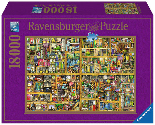 Magical Bookcase 18000 Piece Jigsaw Puzzle by Ravensburger - 1