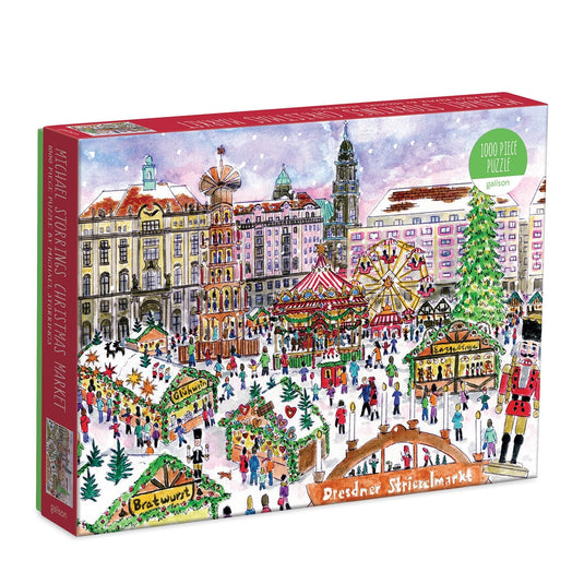 Christmas Market 1000 Piece Jigsaw Puzzle by Galison - 1