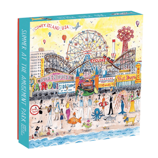 Summer at the Amusement Park 500 Piece Jigsaw Puzzle by Galison - 1