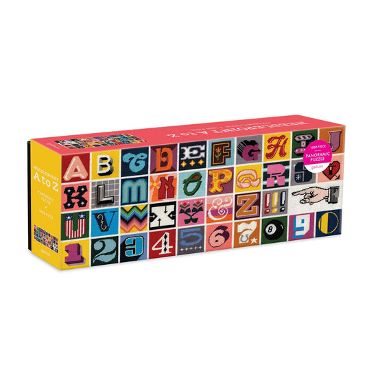 Needlepoint A to Z 1000 Piece Jigsaw Puzzle by Galison - 1