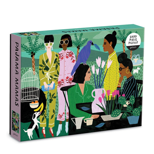 Pajama Mamas 1000 Piece Jigsaw Puzzle by Galison - 1