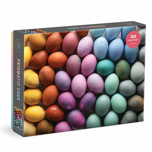 Prismatic Eggs 1000 Piece Jigsaw Puzzle by Galison - 1