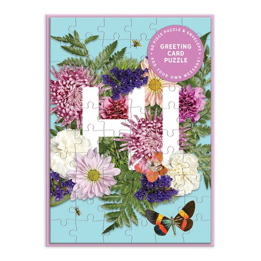 Say It With Flowers Hi 60 Piece Jigsaw Puzzle by Galison - 1
