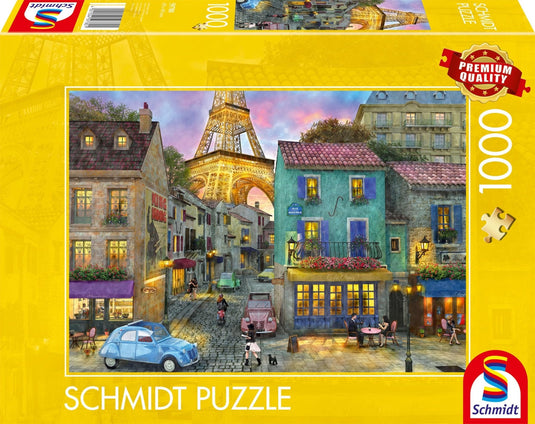 Streets Of Paris 1000 Piece Jigsaw Puzzle by Schmidt Puzzle - 1