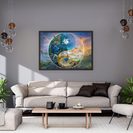 Yin & Yang Mountain Worlds 1000 Piece Jigsaw Puzzle by Schmidt Puzzle - 6