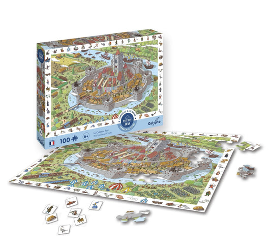 Search & Find - The Castle Fortress 100 Piece Jigsaw Puzzle by Sentosphere - 1