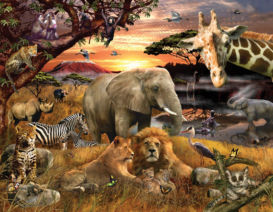 Wild Savanna 400 Piece Jigsaw Puzzle by Springbok - 1