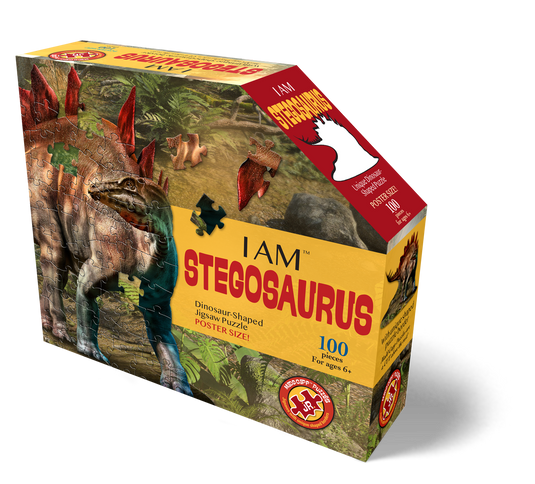 I Am Stegosaurus 100 Piece Puzzle by Madd Capp Box Front