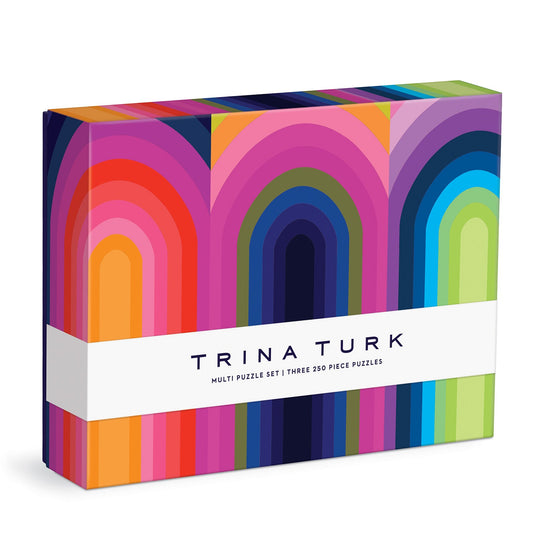 Trina Turk Multi Puzzle Set 3x 250 Piece Jigsaw Puzzles by Galison - 1