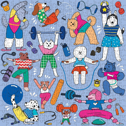 Well-Trained Dogs 500 Piece Family Puzzle by Galison - 3