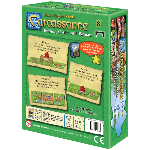 Carcassonne: Expansion #8 Bridges, Castles & Bazaars Board Game Expansion by Z-Man Games