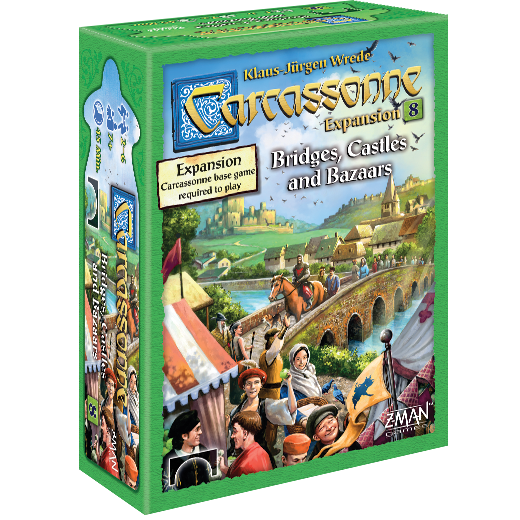 Carcassonne: Expansion #8 Bridges, Castles & Bazaars Board Game Expansion by Z-Man Games