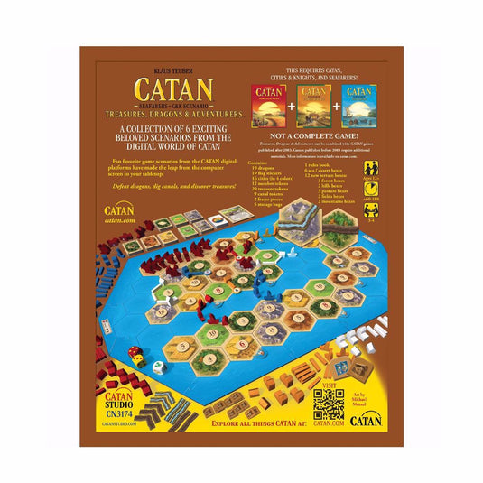 Catan Exp: Treasures, Dragons & Adventurers Board Game Expansion by Catan Studio