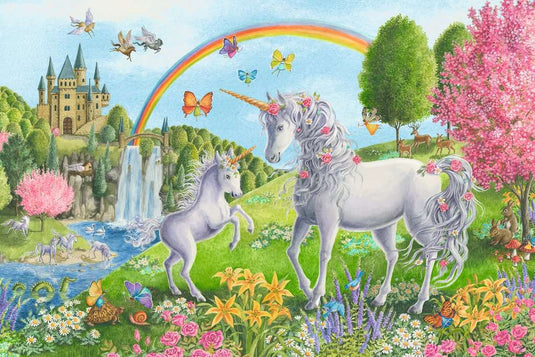 Prancing Unicorns 24 Piece Floor Puzzle by Ravensburger - 2